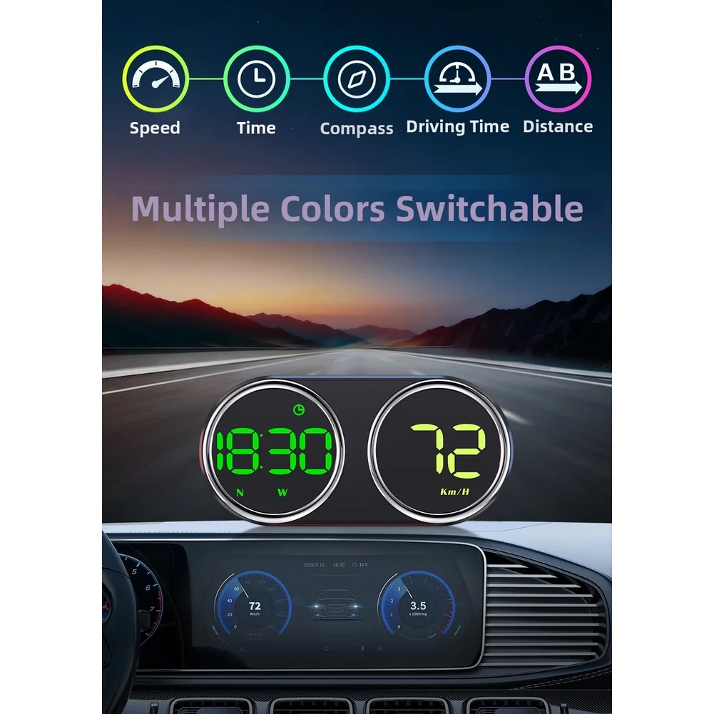 For Clear Visibility for gps Speedometer HUD Vehicle Head-up Display Head-up Display Auto Brightness Sensor Ambient Light