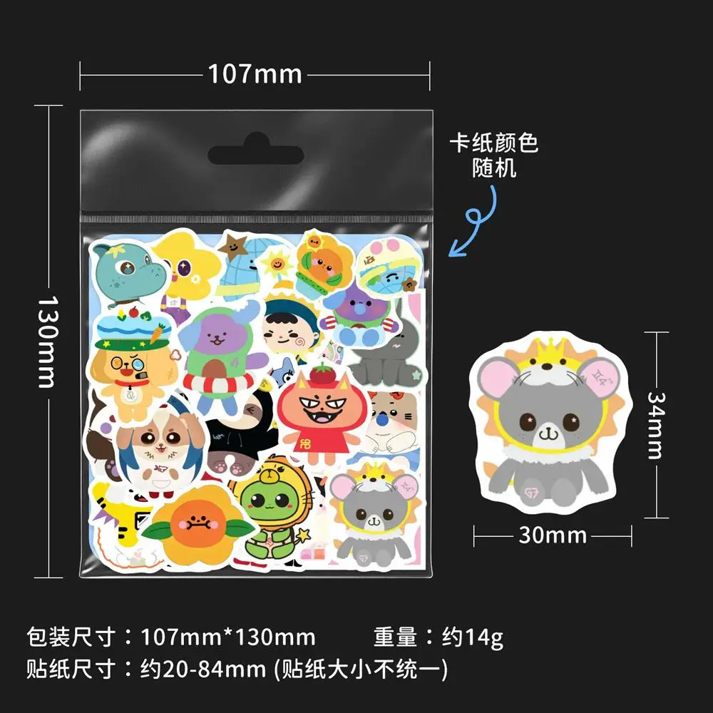 40PCS Thai GMMTV CP Q Version Stickers Set JimmySea EarthMix Kawaii Waterproof Decals For Fans DIY Collection Gift Scrapbook