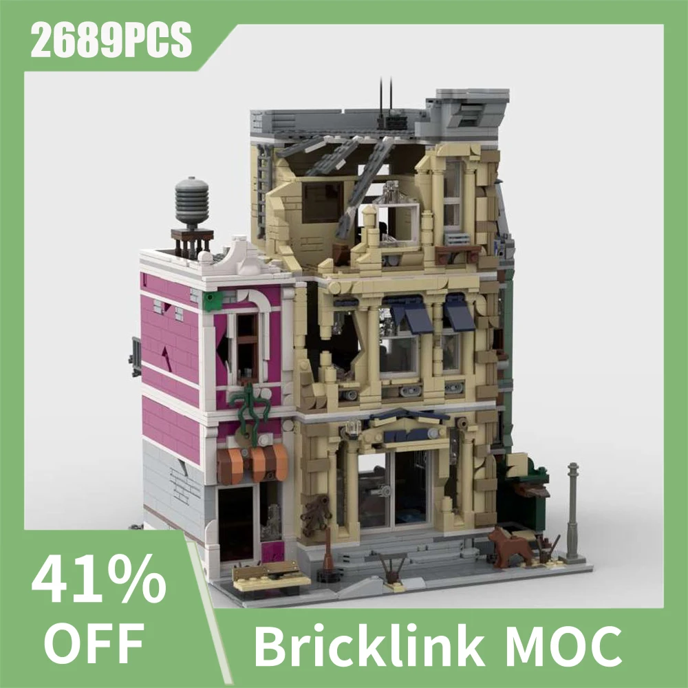 

2689PCS City Hot Selling Street View Moc Apocalypse Police Station DIY creative ideas ChildrenToy birthday Gift Blocks MOC-10278