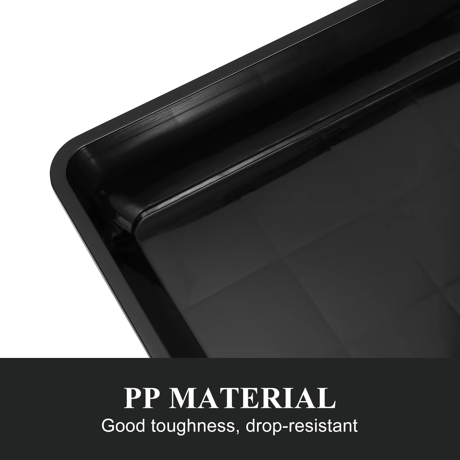 

2pcs Flower Pot Tray Plant Saucers No Holes PP Material Durable Safe Multicolor Balcony Square Drainage Pots Plastic Trays