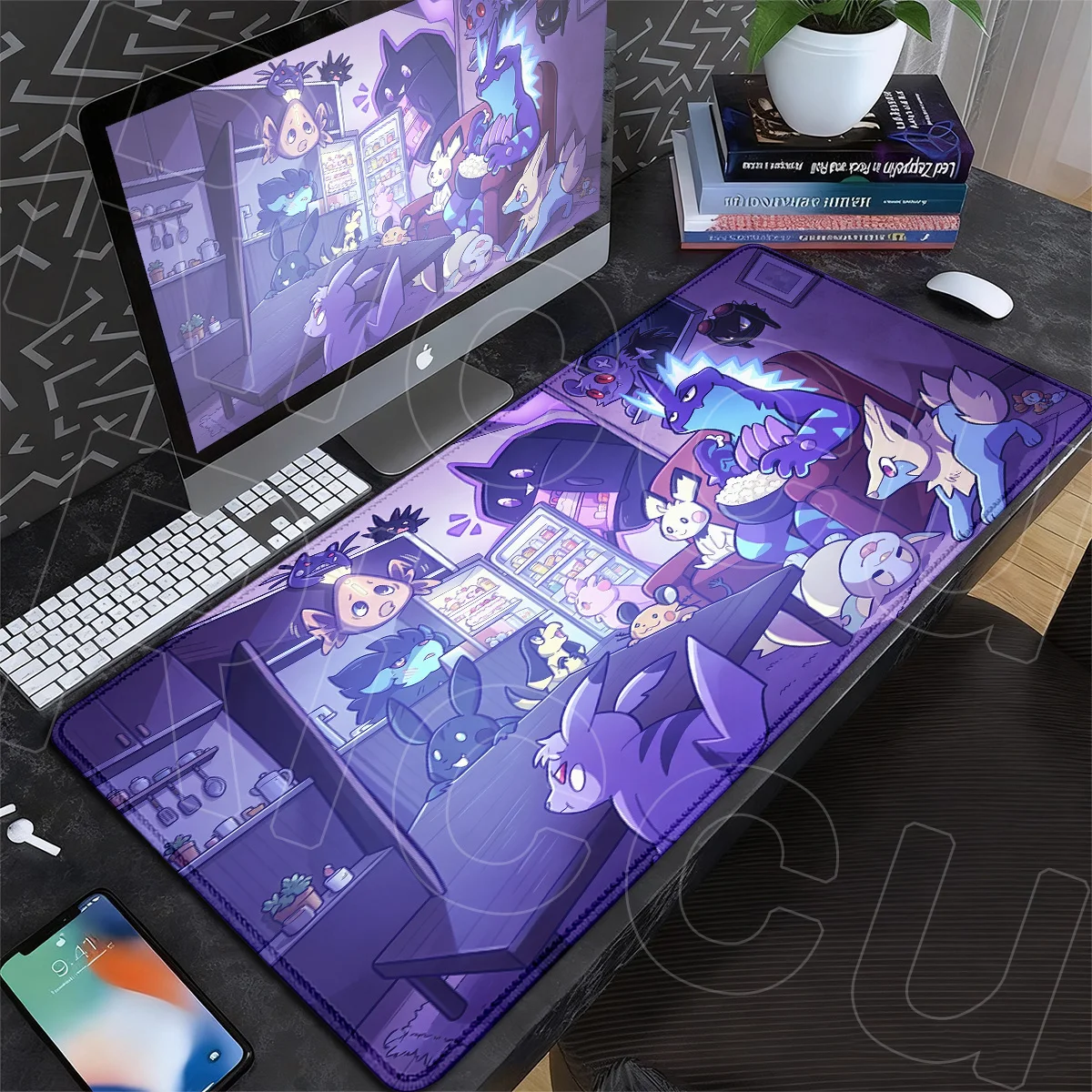 E-sport Gaming Tabletop Carpet Large Natural Rubber Mousepad XXL Office Computer Accessories P-pokemon Toxtricity Desk Mouse Mat