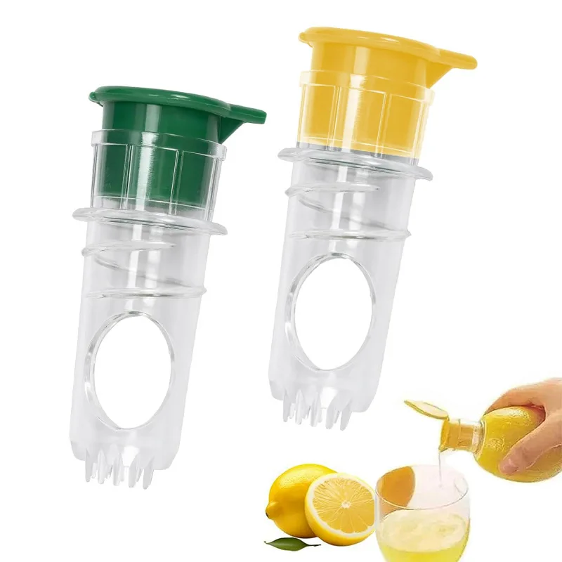 Washable Manual Juices Reamer Portable Lemon Squeezer Plastic Lightweight Juices Reamer Tools Built in Filter for Lemon Orange