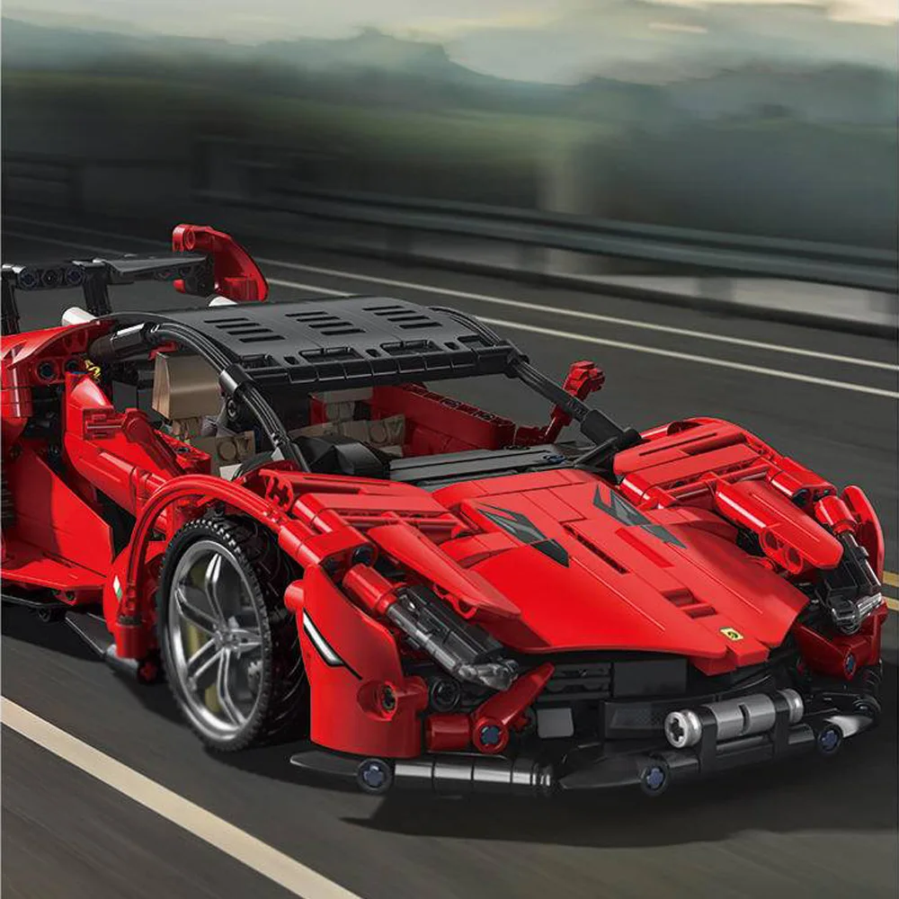 مقياس 1:14 سباق المركبات التقنية بنة إيطاليا الحصان ستالون سوبر سبورت سيارة نموذج السوبر لعب الطوب للهدايا