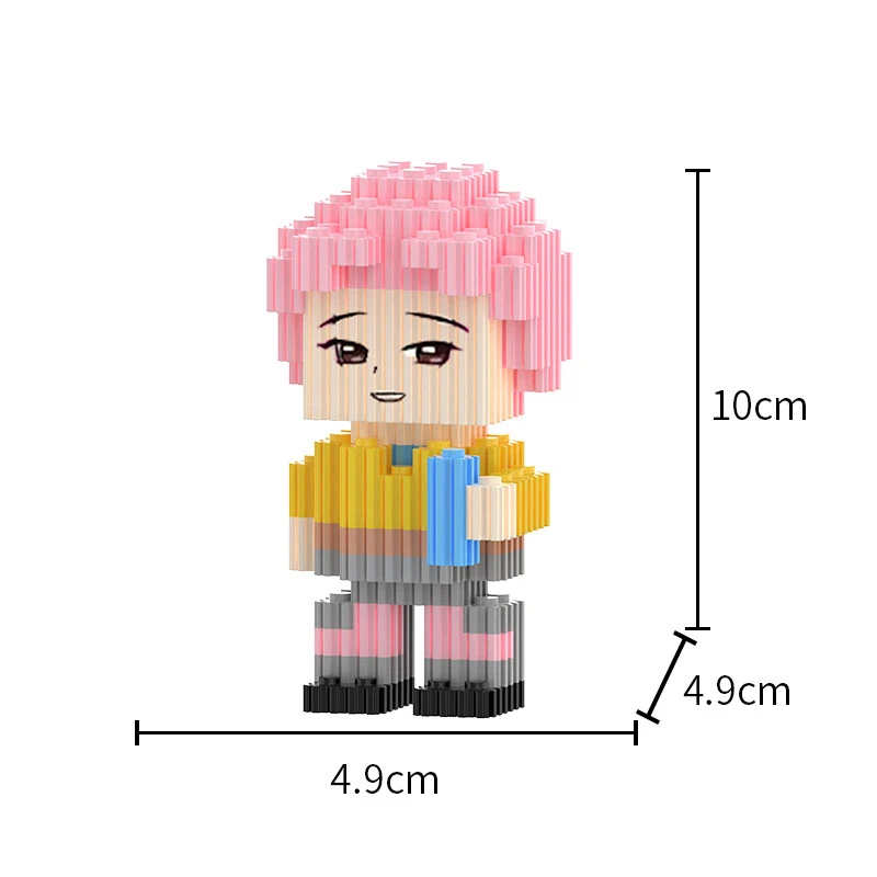 Blocs de construction de chasseurs de démons, personnage HUNTR/X Rumi Mira Zoey modèle 3D, Mini figurine en brique, jouets pour enfants