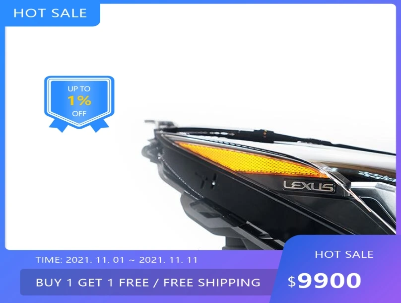 2017y auto bupmer head light for Lexus headlight NX200 NX200T NX300T auto accessories   LED fog for Lexus headlamp view 2