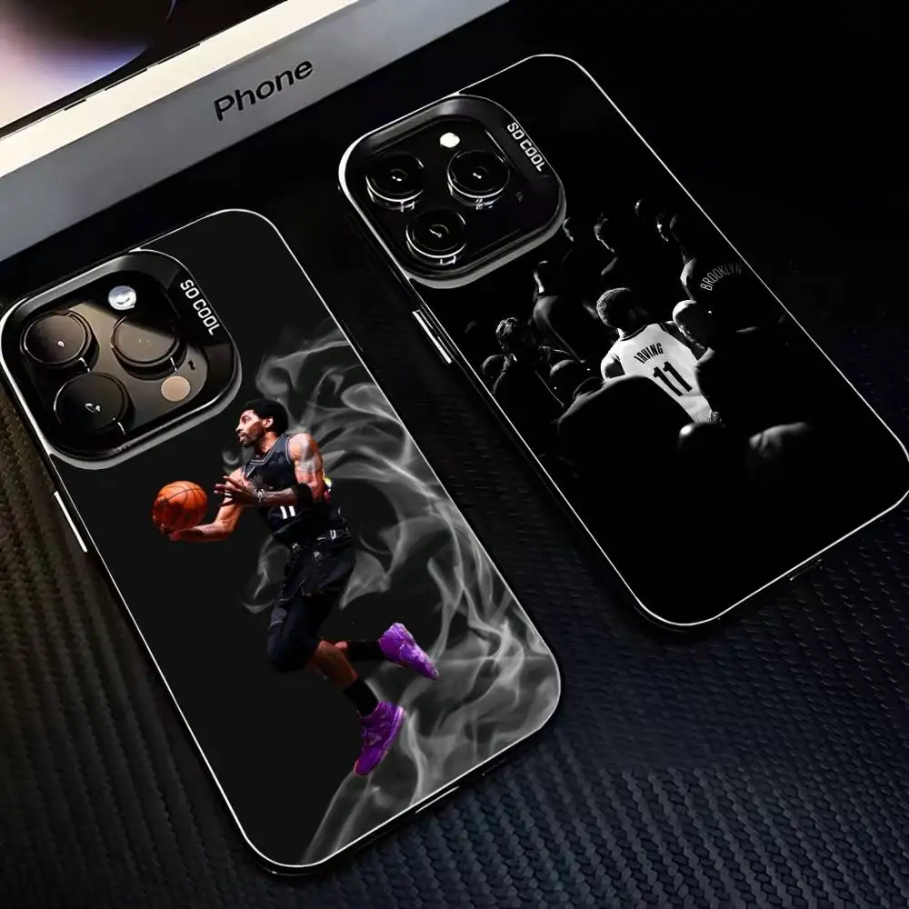 

K-Kyrie I-Irving 11 Phone Case For iPhone17,16,15,14,13,12,11 Plus,Pro Max Black Matte Shockproof Cover
