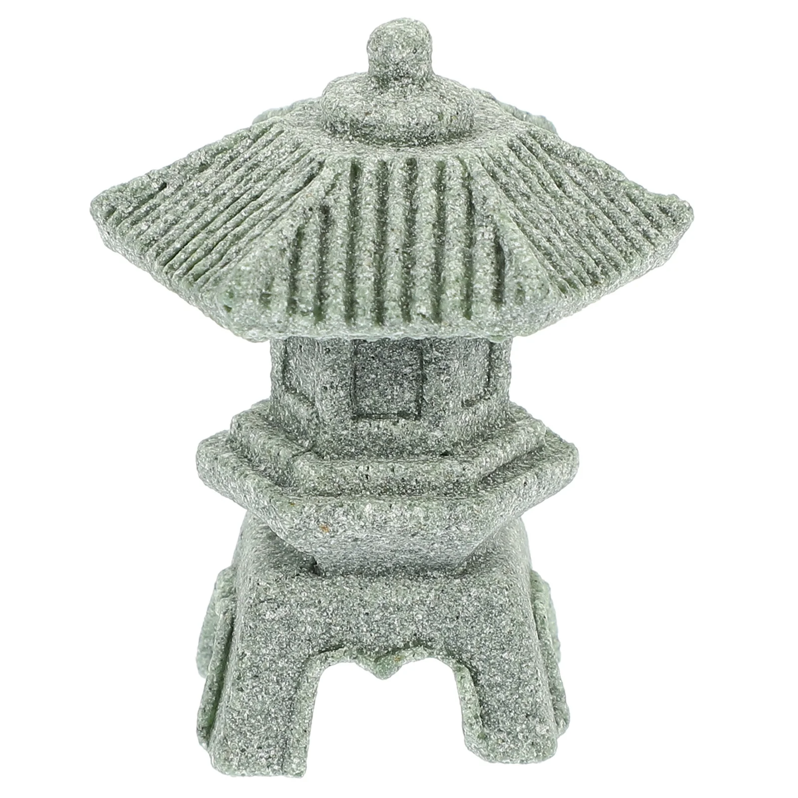 Japanese Tower Light Decoration Mini Pagoda Model Lantern Desktop Garden Pavilion Stone Bonsai Adorn Miniature