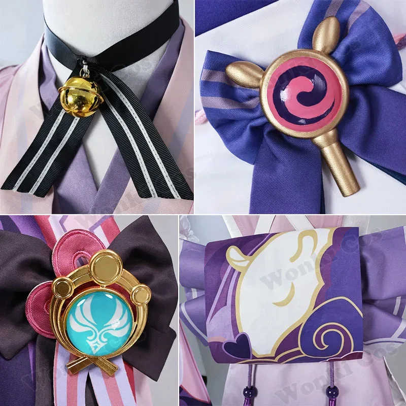 وصل حديثًا شعر مستعار أزياء Yumemiruki Mizuki التأثيرية للعبة تأثير المرأة كيمونو فستان المرأة ملابس لعب الأدوار #1