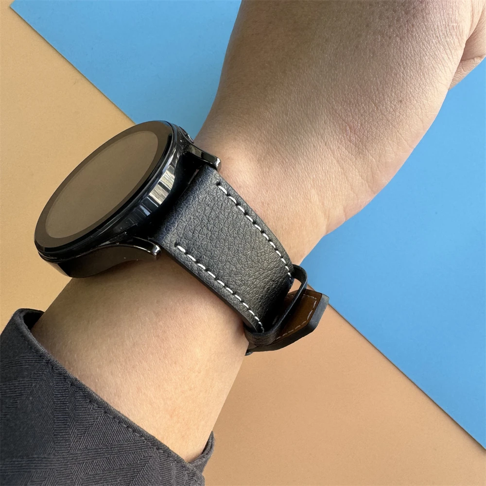 Сменный кожаный ремешок 20 мм 22 мм для Garmin Vivoactive/Active 6 Move 3 Venu 3 2 Sq Band Forerunner 570 265 255 Музыкальный браслет