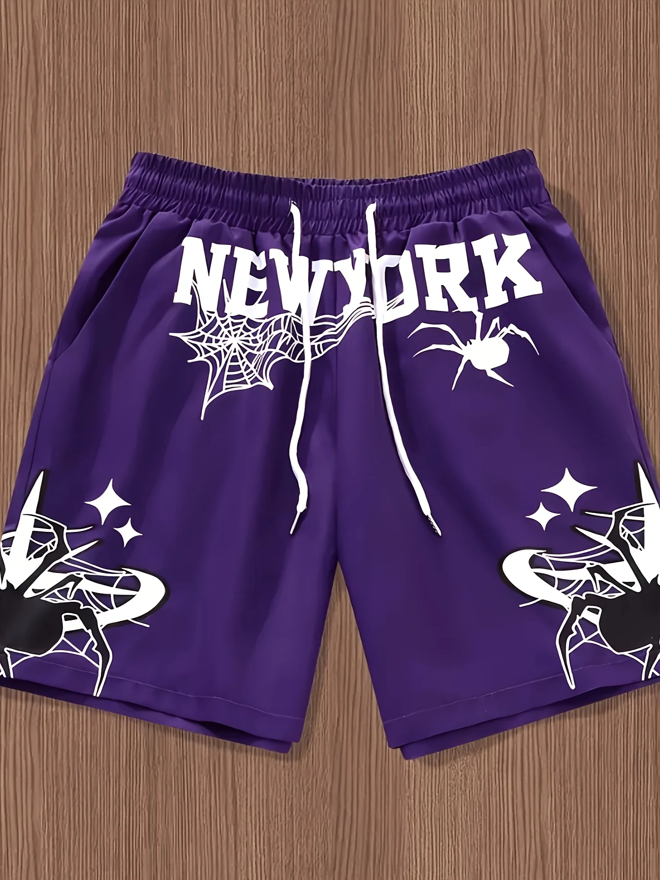 

The 2025 summer new men's shorts are breathable lightweight casual roller skating letter print and hip-hop men's pants