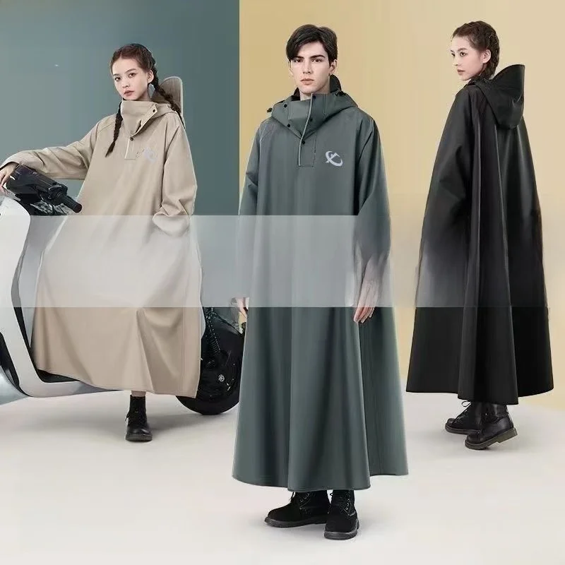 

Длинный утолщенный водонепроницаемый мотоциклетный дождевик для мужчин, цельный, дышащий, из ткани Оксфорд