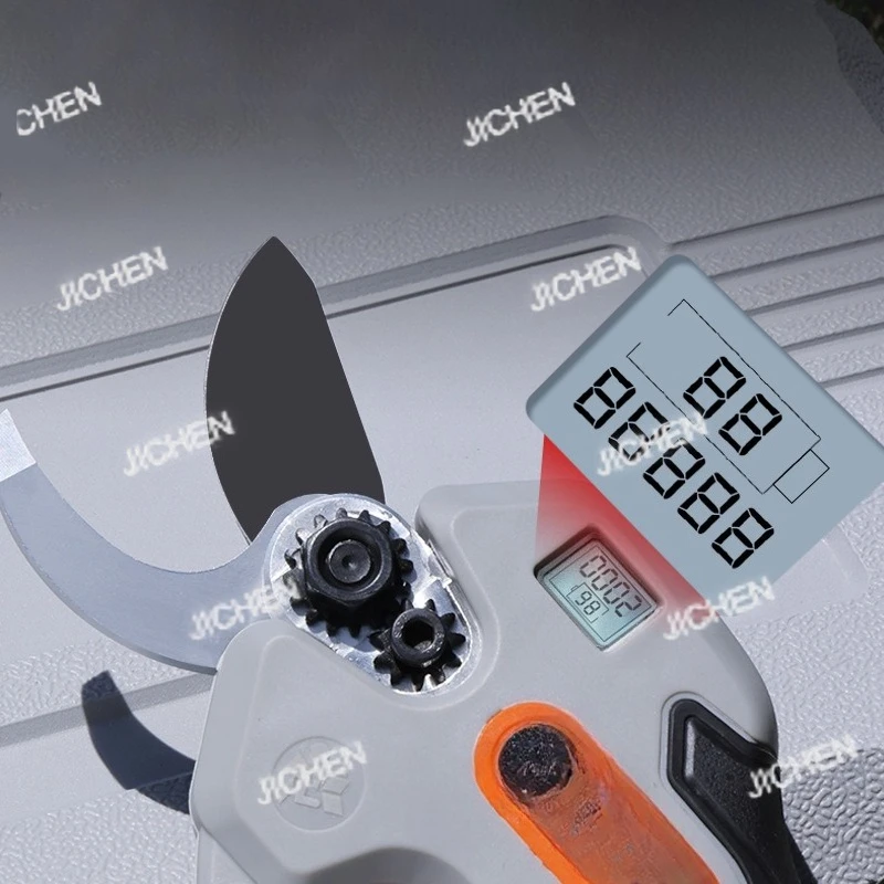 DD3344  Cut 60mm Garden Electric Shears LED Display  Tree Branch Cordless Pruning With Two Rechargeable Batteries Powered Pruner