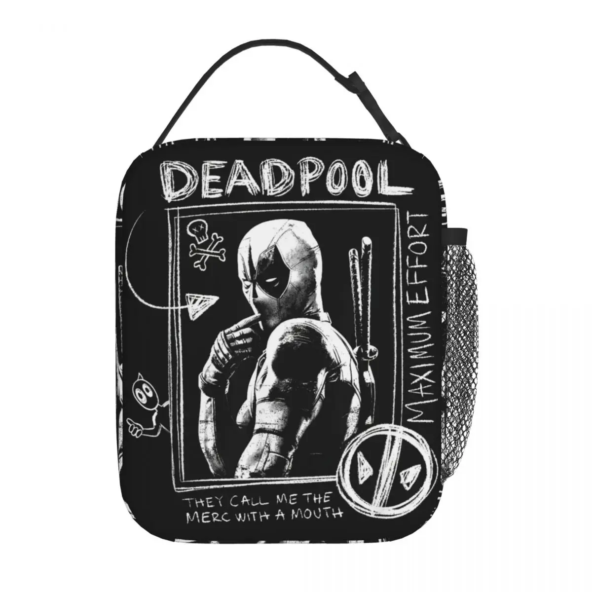 Deadpool & Wolverine Maximum Effort Thermal Insulated Lunch Bags D&W Movie Portable Food Bag Men Women Thermal Cooler Lunch Box