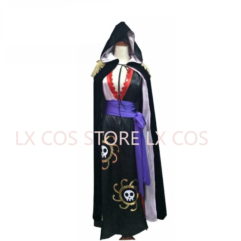 Anime Boa Hancock Cosplay With Cloak Boa Dress Costume Custom Made Sailor Suit Halloween Costumes view 3
