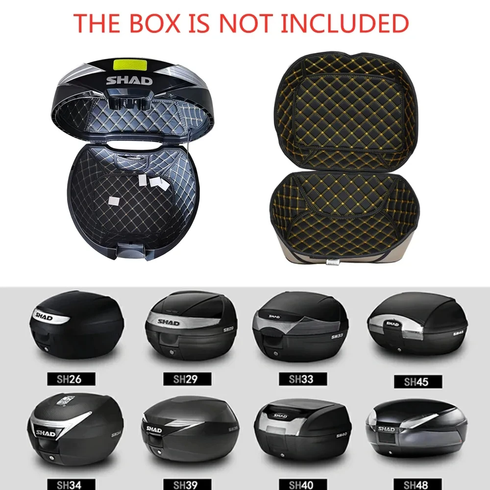 Compressible Portable Inner Pads for SHAD SH26 SH29 SH33 SH34 SH39 SH40 SH59X Motorcycle Trunk Case Tail Case Box Liner Top Case