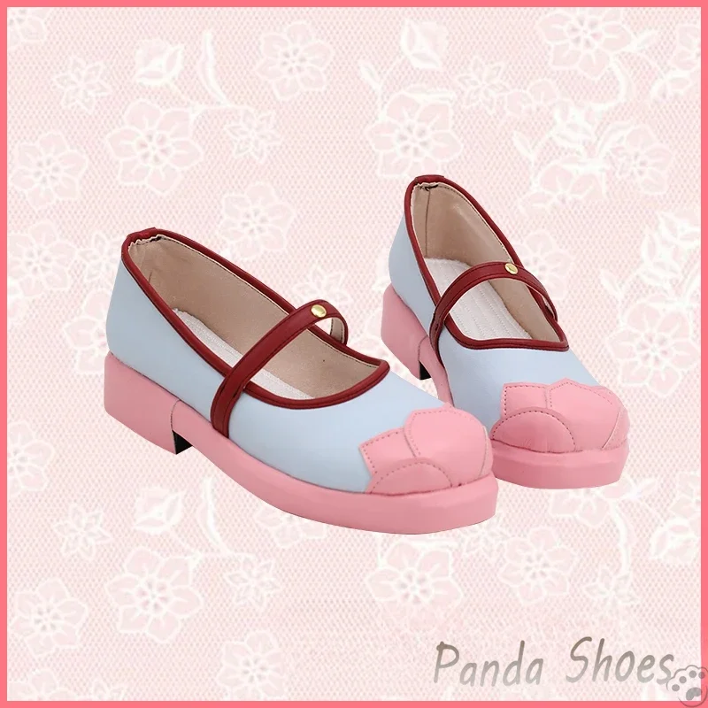 Sakura Pink Chinese Style Boots Cosplay Anime Costume Prop Shoes for Halloween Cardcaptor Sakura Kinomoto Sakura Cosplay Shoes
