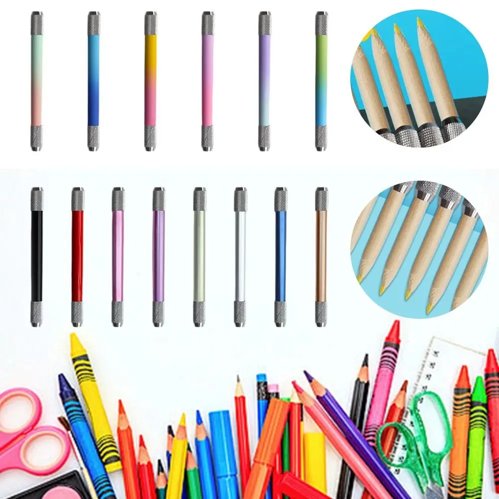 High Quality Metal Pencil Extender Double Head Adjustable Pencil Extension Holder Pencil Lengthper For School Office
