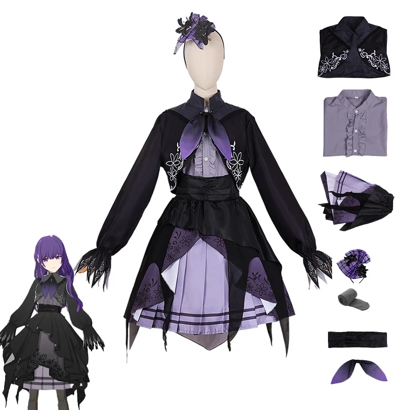 

Anime Game Project Sekai Cosplay Costumes Colorful Stage Asahina Mafuyu Lolita Halloween Christmas Carnival Dressing For Women