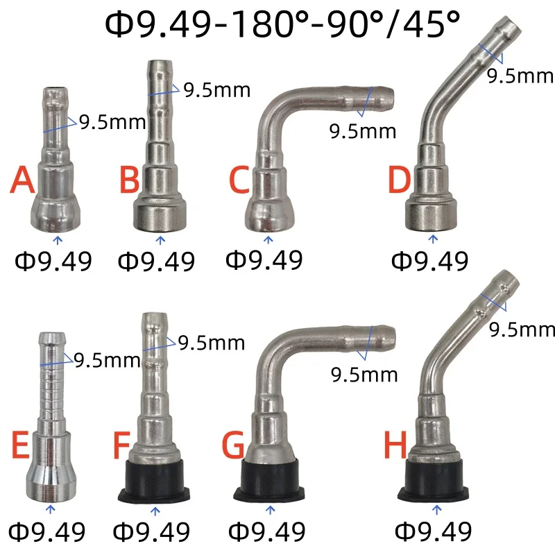 9.49mm SAE 3/8 Fuel pipe joint Fuel line quick connector for Buick metal fuel line connector 2pcs a lot