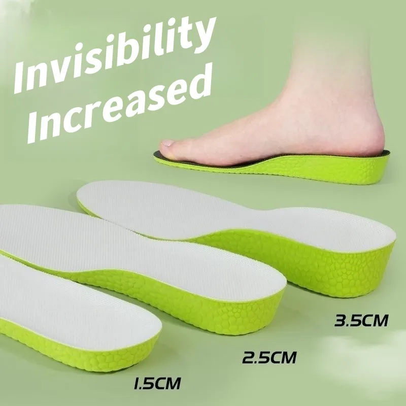 

Inner Raised Insoles for Men and Women Are Invisible Comfortable Soft Elastic Sports Shock Absorption Sweat-absorbing Pads