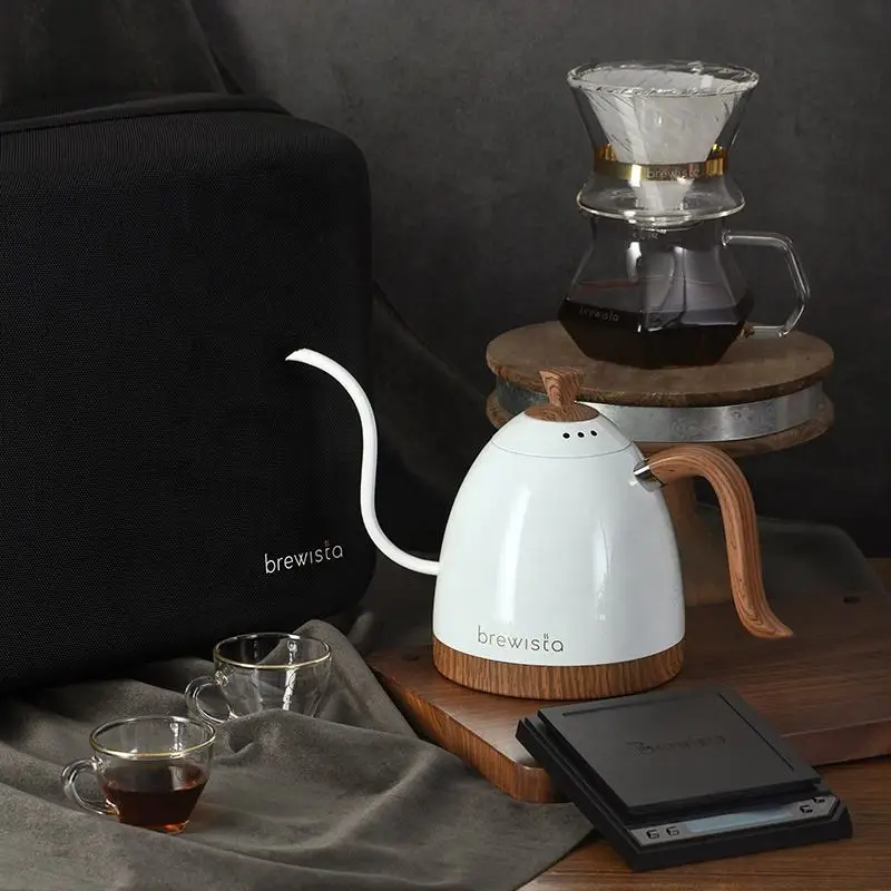 Brewista-Gooseneck Coffee Pot, Kettle Fine Mouth, Pour Over, Coffee, Tea Kettle, Brew Coffee Pot, Thermostatic Digital Kettles