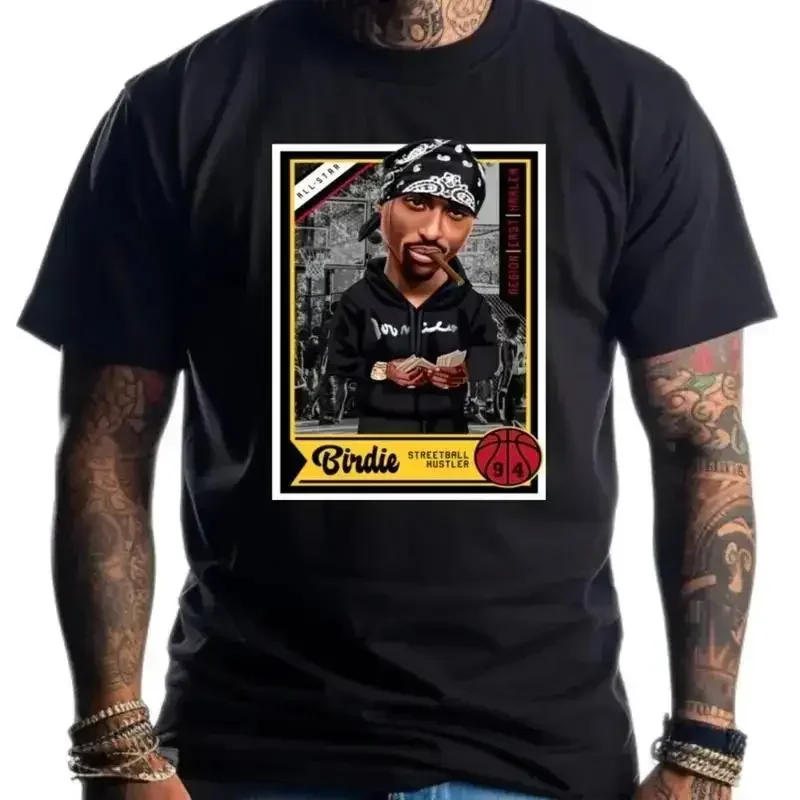 NEW Art Society x SWOD HOOP DREAMS BIRDIE TOON BLACK T Shirt SMALL 3