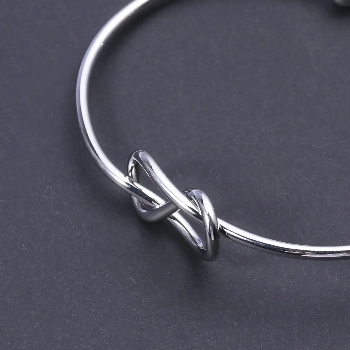 Tie Knot Metal Bracelet for Women Adjustable Open Cuff Bangle Jewelry Gift for Her Christmas Hanukkah Mother's Day Valentine's