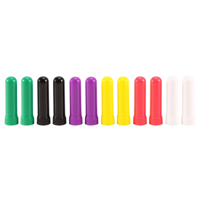 12PCS Brand New Aromatherapy Oil Aromatherapy Blank Nasal Inhaler Stick Portable