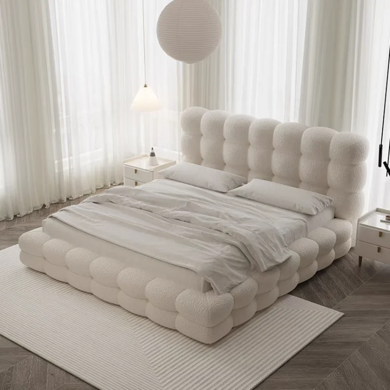 

Pretty Nordic King Size Bed Storage Modern White Villa Princess Bed Queen Size Comferter Camas De Dormitorio Furniture Home