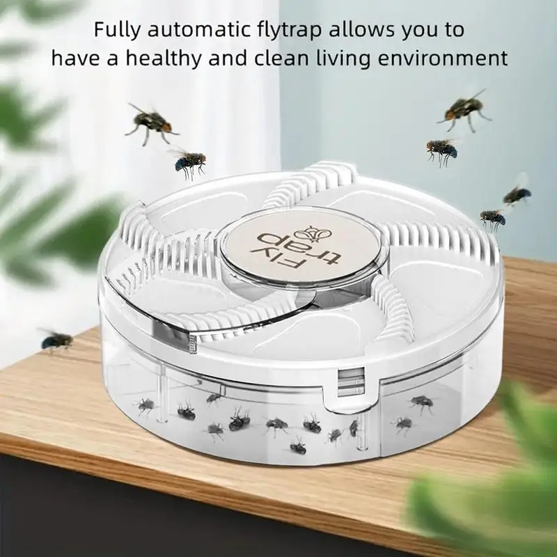 Electric Fly Catchers Harmless Plug-in Fly Exterminator Tool Electronic Zapper Indoor Trap With USB Charging Fully Automatic