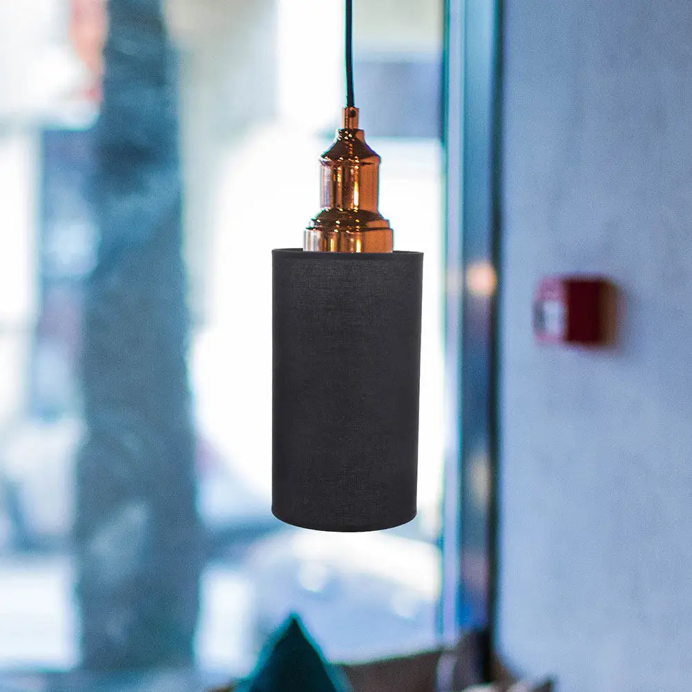 2Pcs Wall Light Shade Classic Cloth Lampshade Barrel Lamp Shade Removable Indoor Light Cover Lamp Accessory for Home Lighting