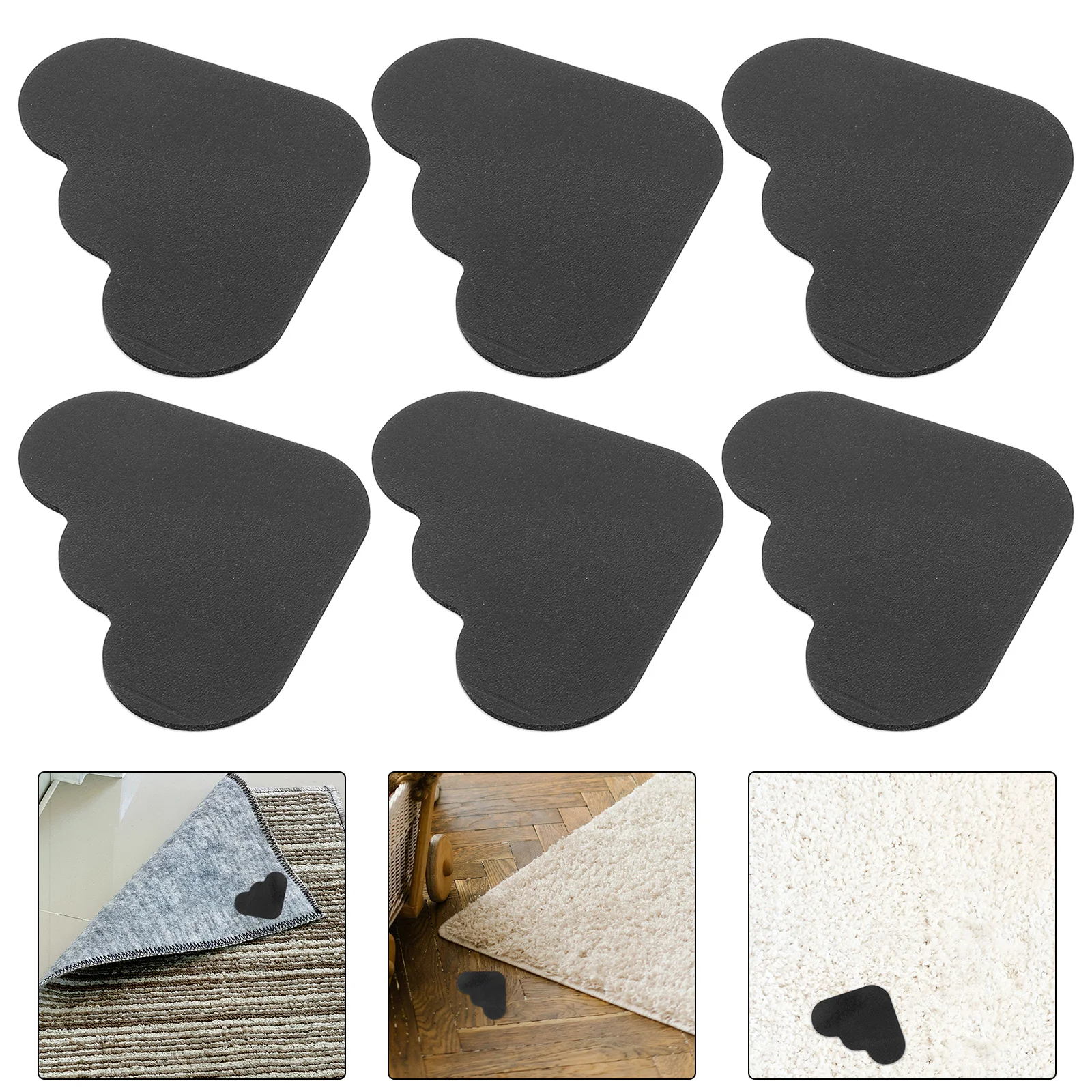 10 قطعة شريط السجاد مزدوج الجوانب عدم الانزلاق البساط وسادة آمنة عقد لا الانزلاق انزلاق غرف متعددة البساط الشريط السجاد الزاوية القبضات #3