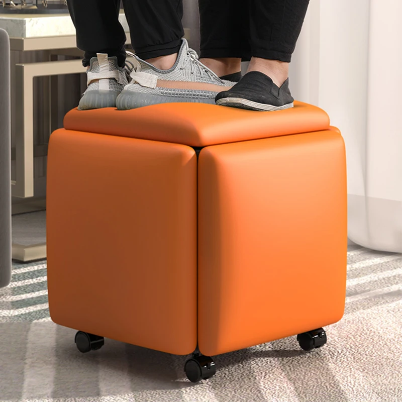 Five In One Multifunctional Square Stool Home Living Room Storage Folding Magic Cube Combination Ottoman Stool