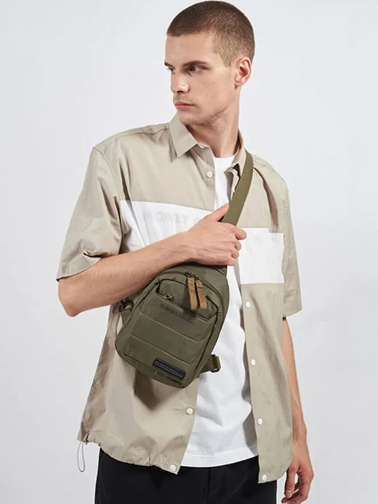 Voluntário Crossbody Bolsas para Homens 2023 Novo Sólido Commuter All-match Peso Leve de Alta Qualidade Ombro Impermeável Bag1713-11