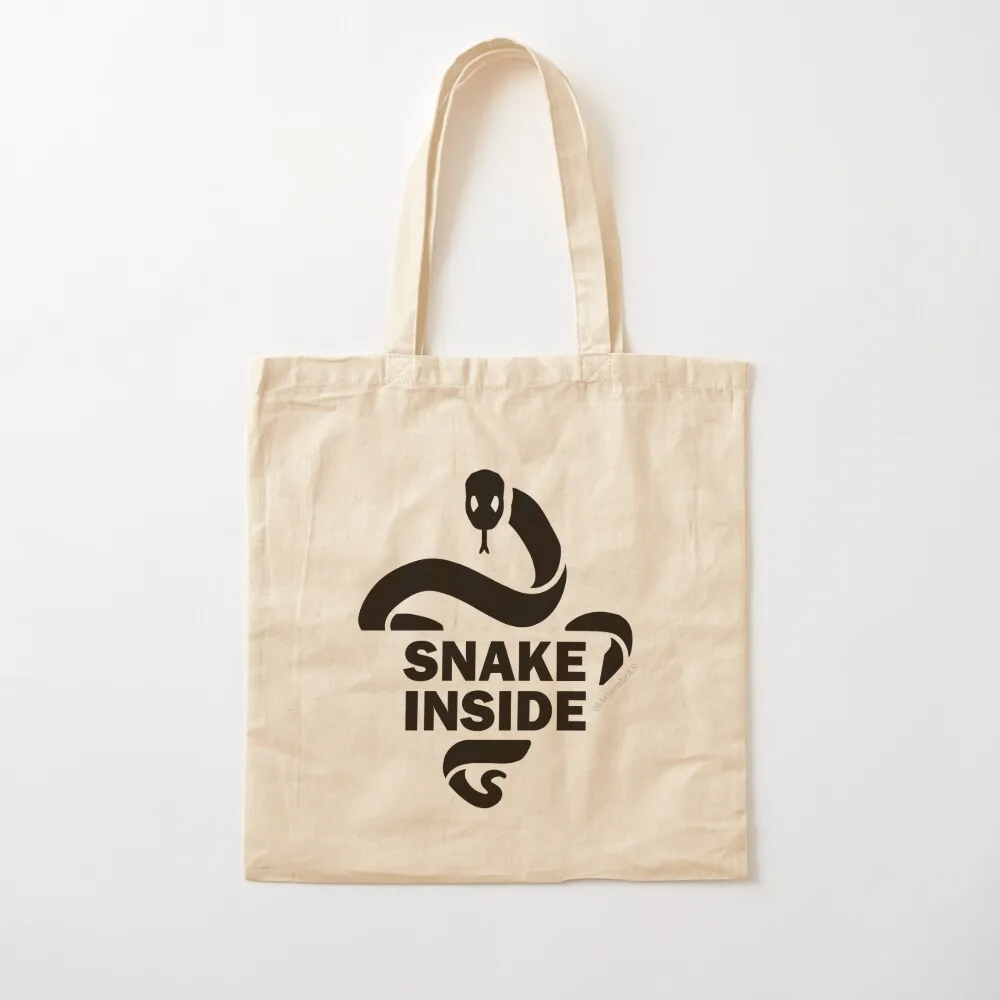 

Snake INSIDE Tote Bag Eco bag eco bag folding Candy bags Canvas Tote