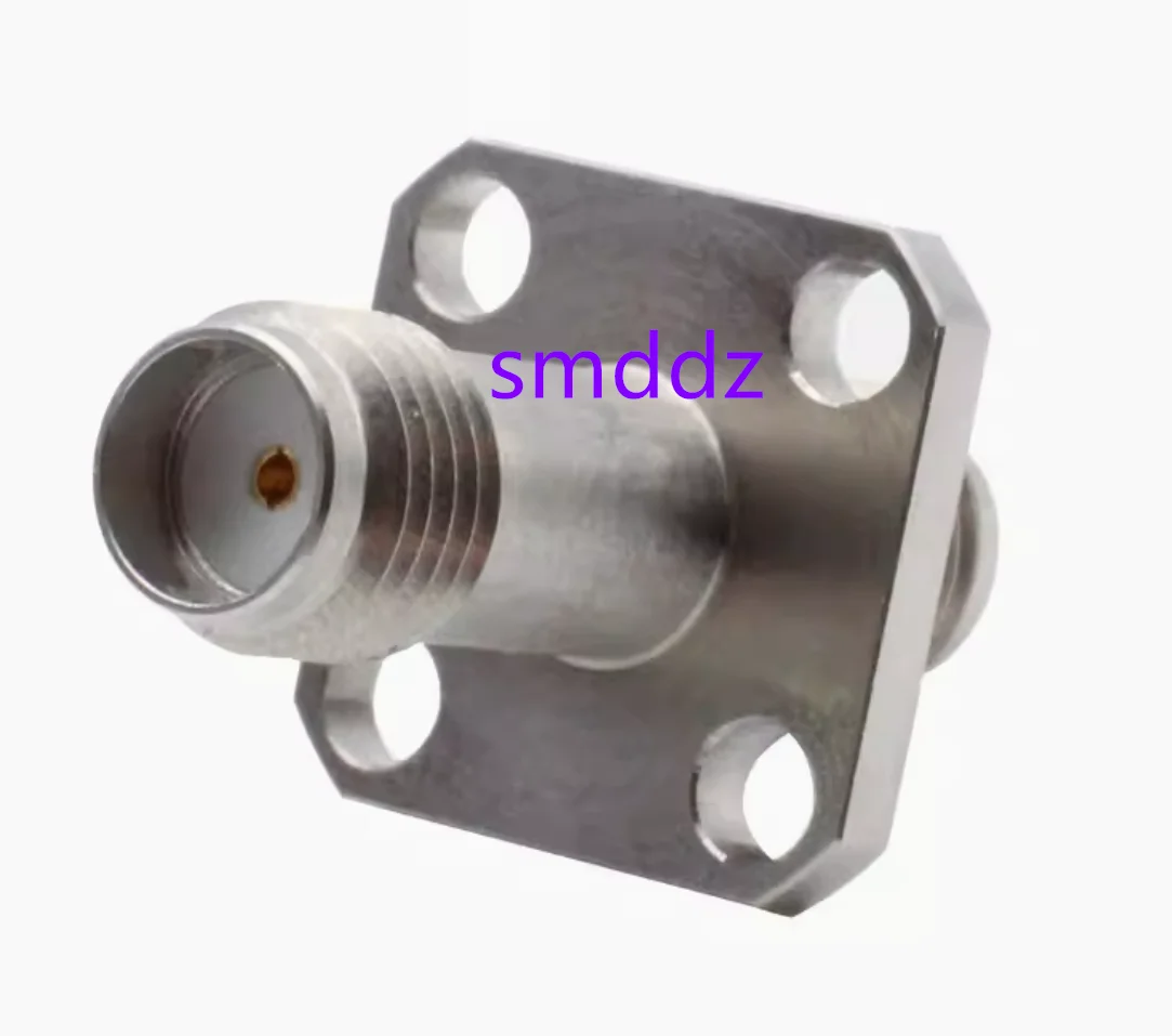 5pcs   SMA adapter SMA-KKF 18G four hole flange fixed standing wave low (SMA-KFKG adapter)