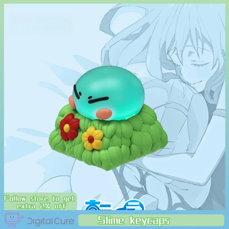 Klawisze Slime Przeżywają Reinkarnację Jako Slime Tematyczne Klawisze z Motywem Animacji Kreatywność z Żywicy Klawisze Anime Klawisze 3D do Klawiatury Mechanicznej