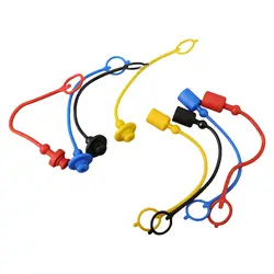 4Sets Hydraulic Quick Couplings With Male Dust Cap And Female Plug Cover Rubber Dust Cap Hydraulic Equipment Protection Set