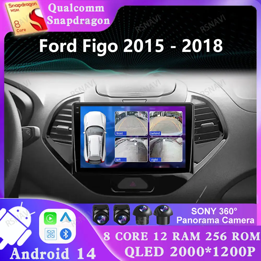

Android 14 For Ford Figo 2015 - 2018 DVD Viedo Player 2 DIN Qualcomm Head Unit DSP GPS 4G LTE 5G WIFI AUTO Navigation Multimedia