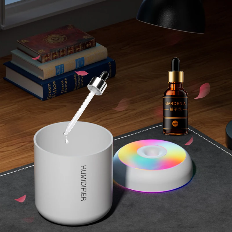 180ML Mini nawilżacz powietrza USB elektryczny dyfuzor zapachowy oczyszczacz olejków eterycznych aromaterapia Mist Maker światła do samochodu domowa sypialnia