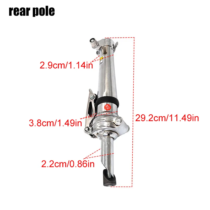 NEW 8-inch electric scooter folding seat support accessories aluminum alloy lever front and rear folding seat accessories