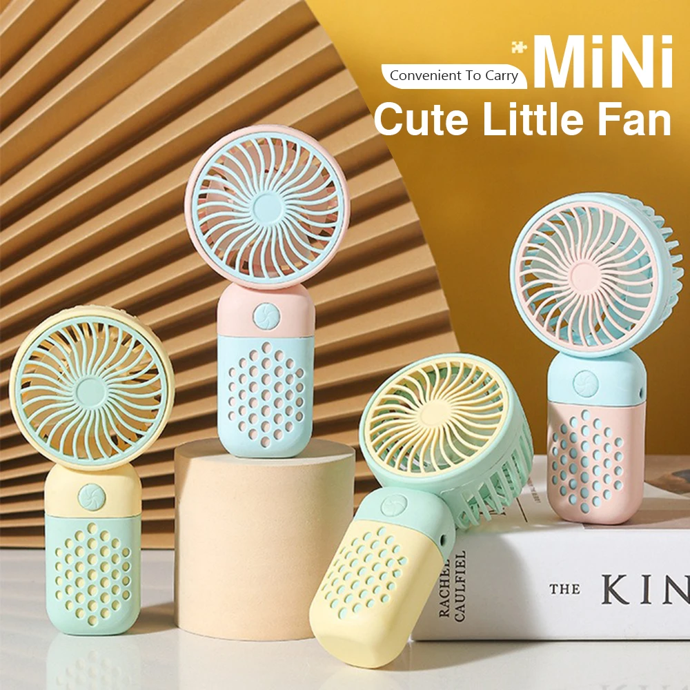 Handheld Portable Cute Fan Outdoor Fan Rechargeable colorfule Air Conditioner Cooler for Home Office Travel