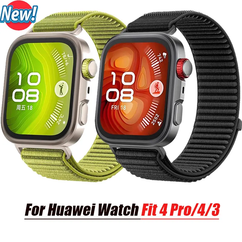 Official Nylon Band For Huawei Watch Fit 4/3 Strap Accessories Breathable Sport Loop Bracelet Correas for Huawei Watch fit 4 Pro
