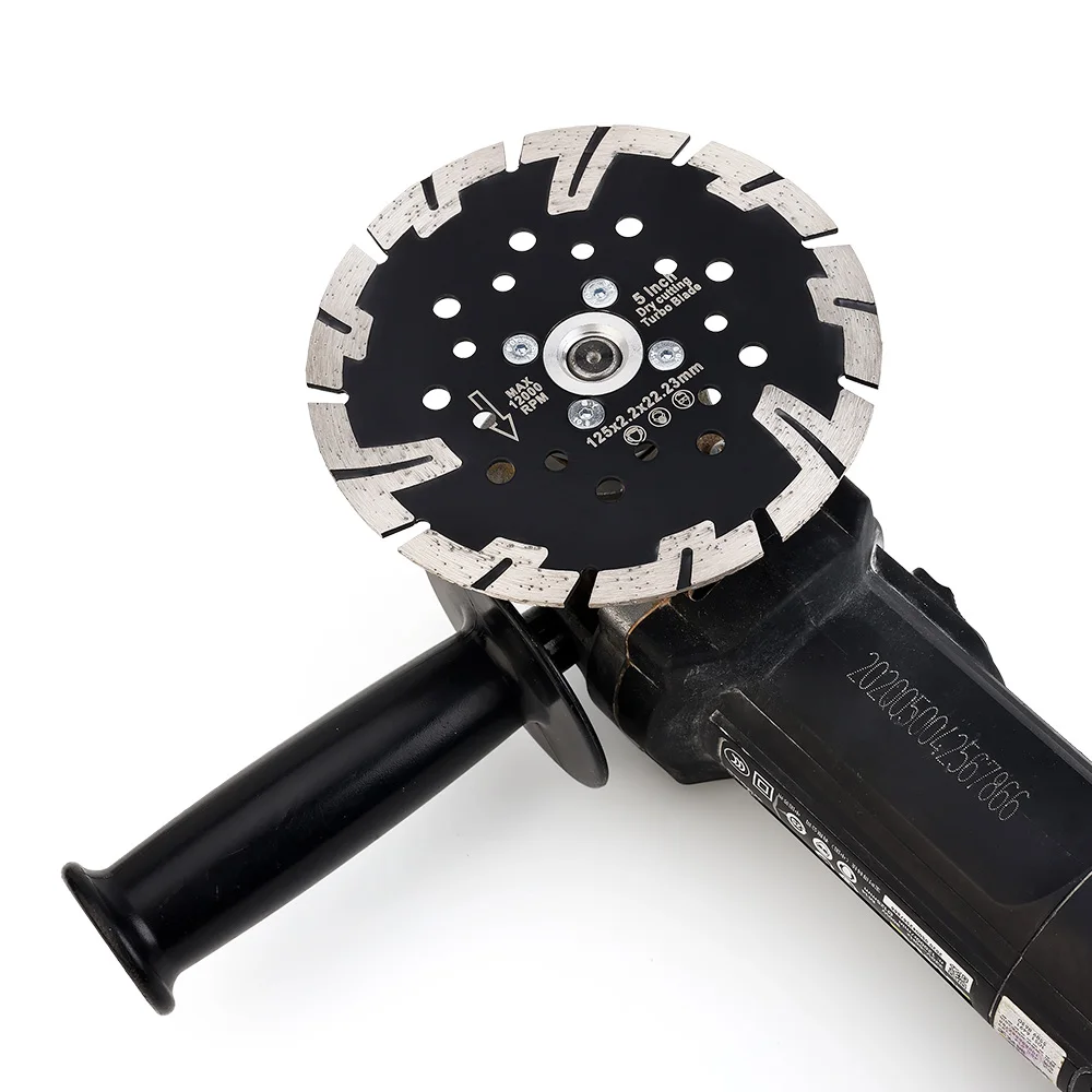 1pc 6inch 150mm Hot sintering diamond turbo saw cutting blade with removable flange M14/5/8"-11 cutting for granite and stone