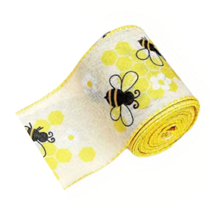 Bumblebees Ribbon 1 Roll Bees Festival Present Wrapping Household Decorations L21C