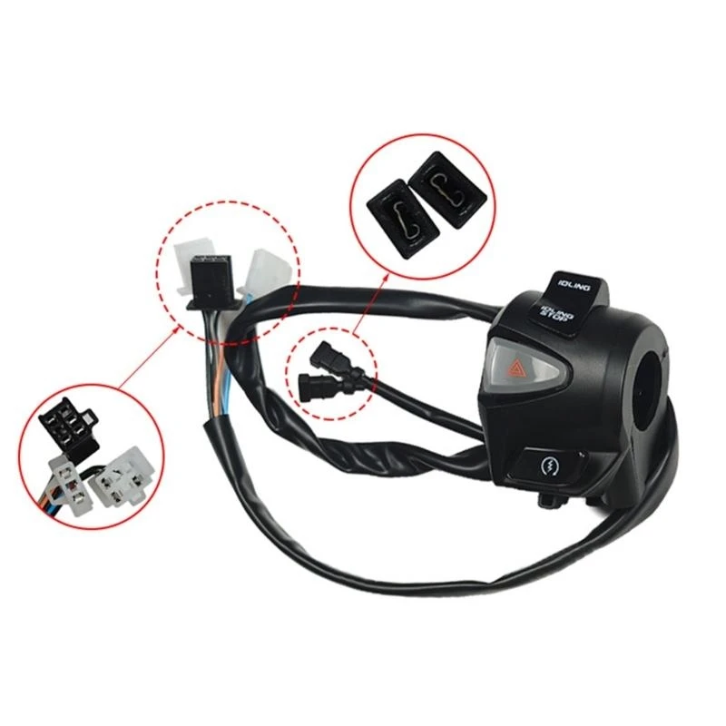 y1gd 22mm Handlebar Control Switch Starter Turn Fog Light Horn Button Switch