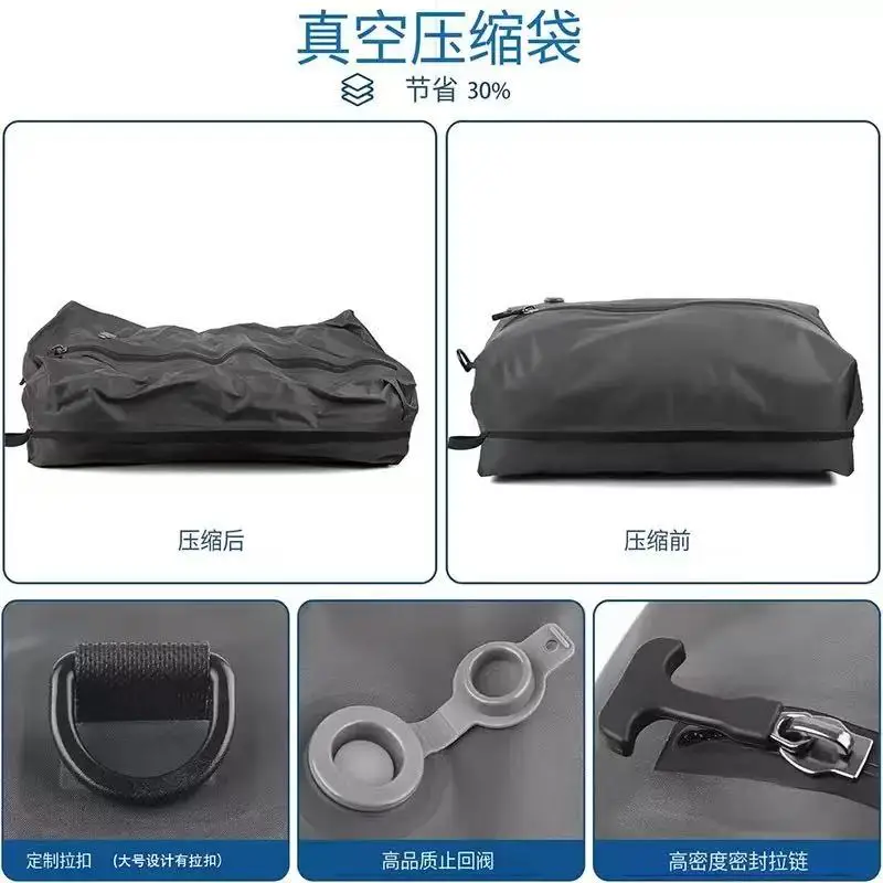 Airbag-Reiserucksack, Wasserdichter Outdoor-Sportrucksack, 15,6-Zoll-Laptop, Vakuum-Kompressionsrucksack, mit Pumpe – Detail 9