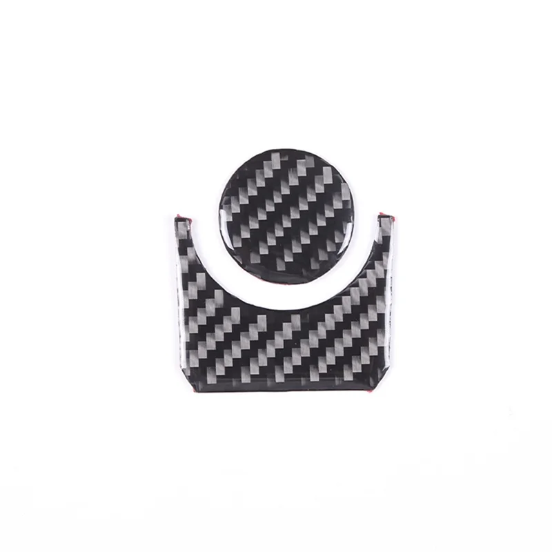 For Toyota Tundra 2022-2023 Carbon Fiber Car Multimedia Knob Switch Decorative Panel Cover Sticker Car