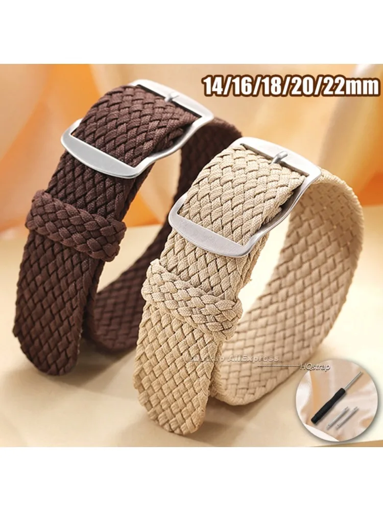 Nylon gewebtes Canvas-Uhrenarmband 14 mm 16 mm 18 mm 20 mm 22 mm für Perlon für Omega Ersatzarmband Herren Damen Sport Universalarmband