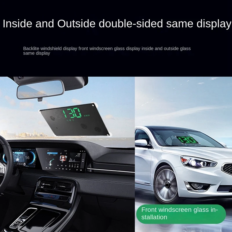 H10 Car HUD Head-Up Display HD Car Intelligent Fuel Consumption Speed Head-Up Display Instrument Overspeed Alarm